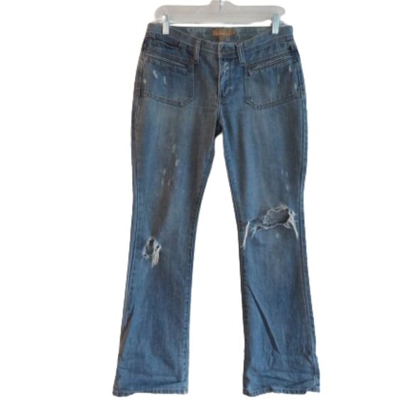 Abercrombie & Fitch Denim - VINTAGE ABERCROMBIE & FITCH Y2K Low Rise Flap Pocket Distressed Jeans